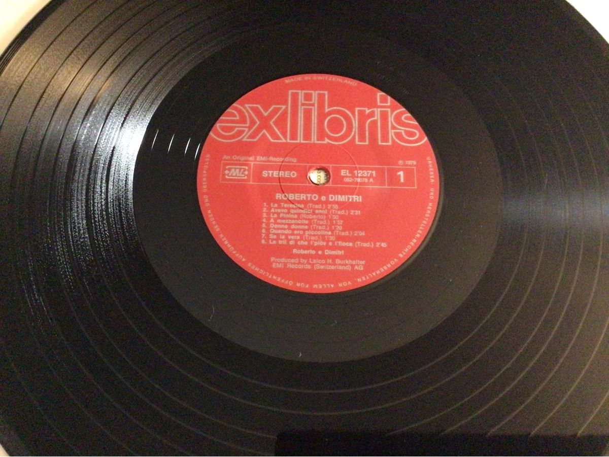 Dischi in vinile: Roberto & Dimitri, Vinyl LP, ex libris EL 12271/1979 – Usato da Steinach venduto da Quarkie 2