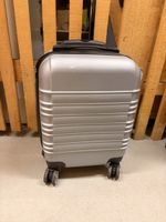 Hartschalen Koffer Reisegepäck silber klein gebraucht
