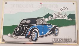 Plakette 11' MEGEVE _ SIMPLON JUIN 2001