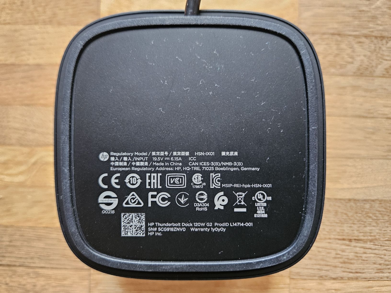 Hewlett Packard Docking station: HP Thunderbolt Dock 120W G2 – Usato da Burgdorf venduto da I3iRd 3