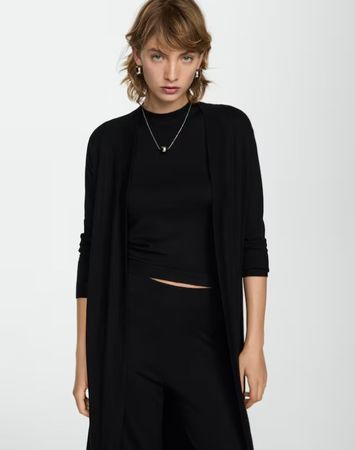 🤩MANGO STRICK-CARDIGAN SCHWARZ NEU & ARMANI P.