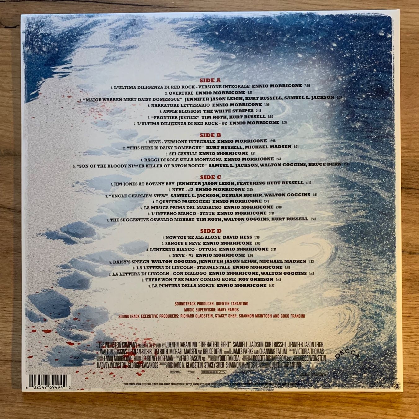 Dischi in vinile: THE HATEFUL EIGHT...OG EU 2016...EX/EX – Usato da Gals venduto da Diskopatshop 1