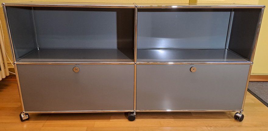 USM Regale: Schönes USM Haller Highboard in mittelgrau – Gebraucht aus Winterthur von altrade