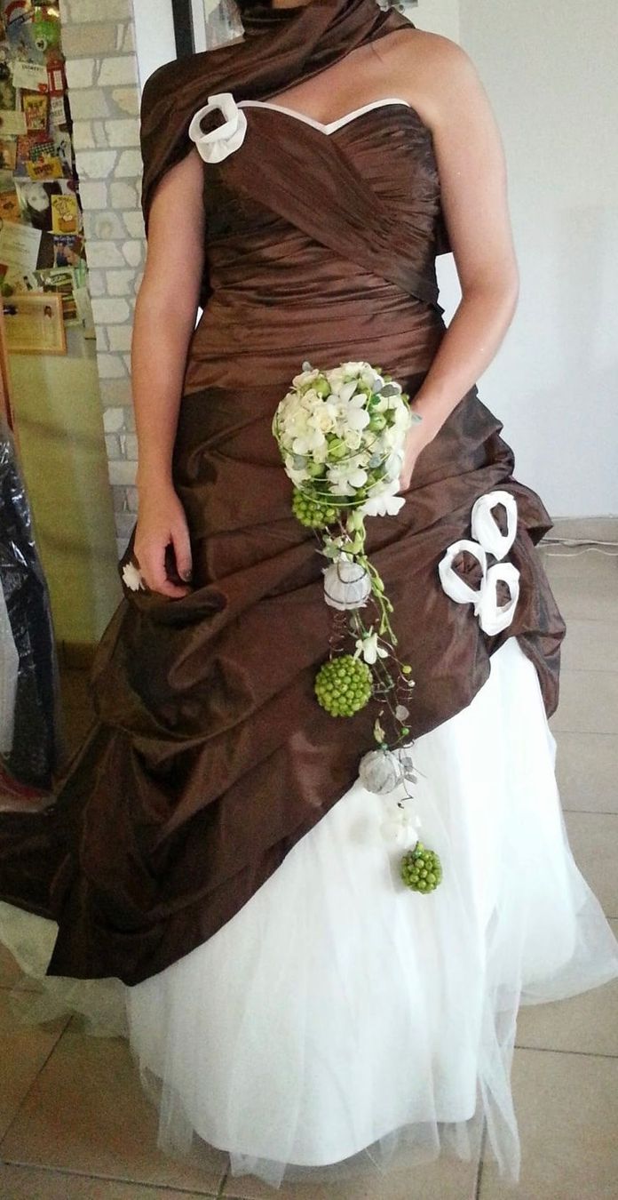 Vestiti: Robe de mariée chocolat et blanc – Usato da Rue venduto da Stephanie0107 1