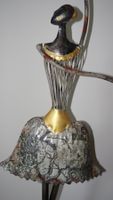 Grosse tanzende dekorative Ballerina aus Metall - Höhe 94cm
