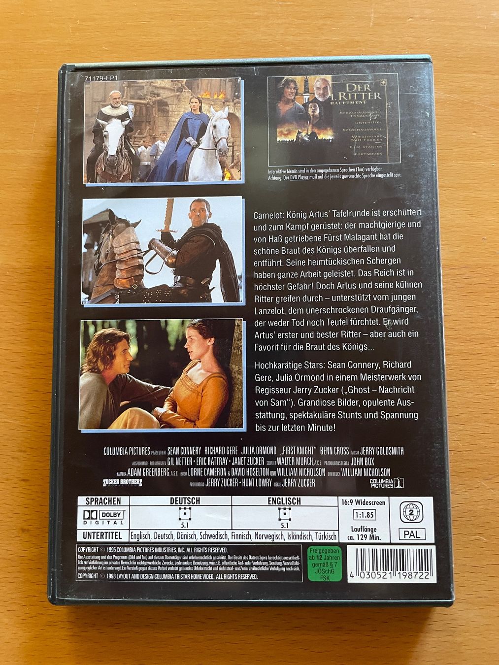 Alle DVDs: DVD Der 1. Ritter mit Sean Connery – Gebraucht aus Rickenbach BL von Morlog 2