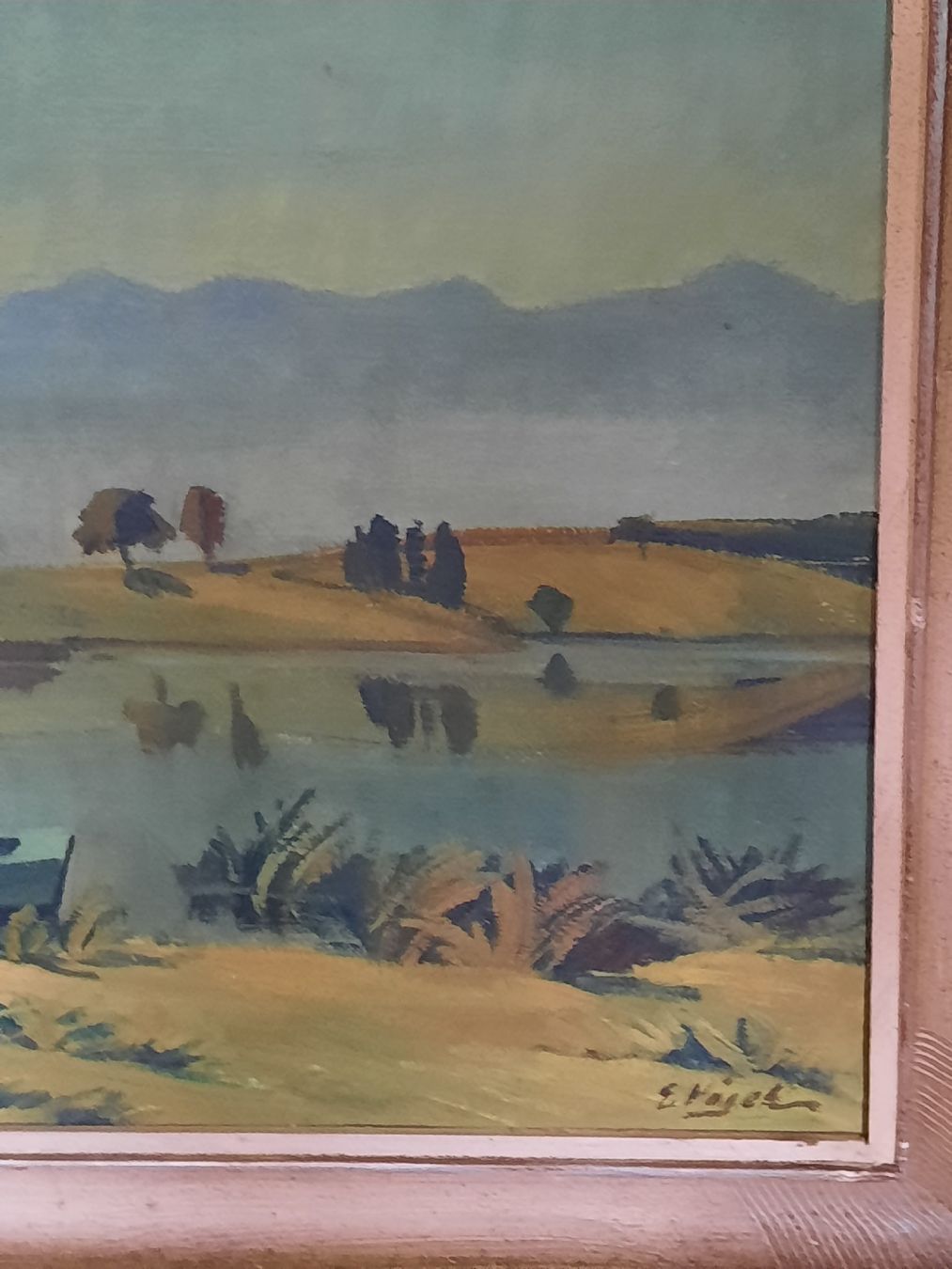 Tableaux: E.Vögeli, Ölbild LAC DE BRET – D'occasion à Busswil BE par balu37 1