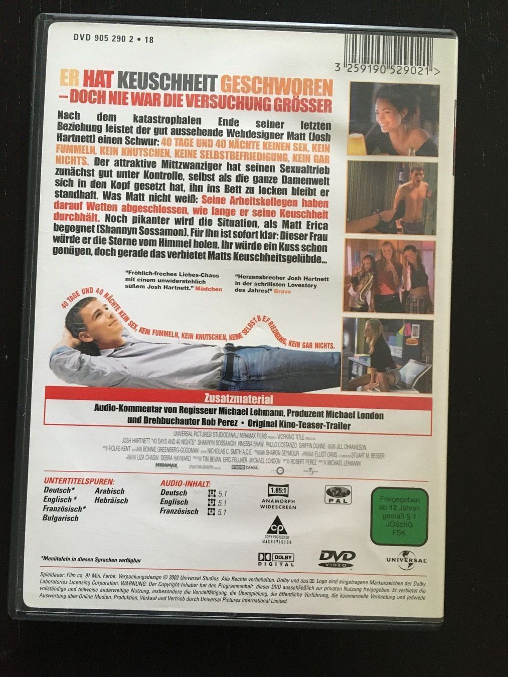 Tutti i DVDs: DVD 40 Tage und 40 Nächte – Usato da Regensdorf venduto da scheissspiel 1