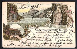 Litho Rütli, Gasthaus, Tellskapelle, Sc