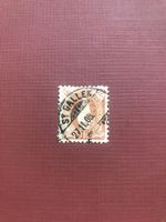 Stehende Helvetia 100B mit Vollstempel