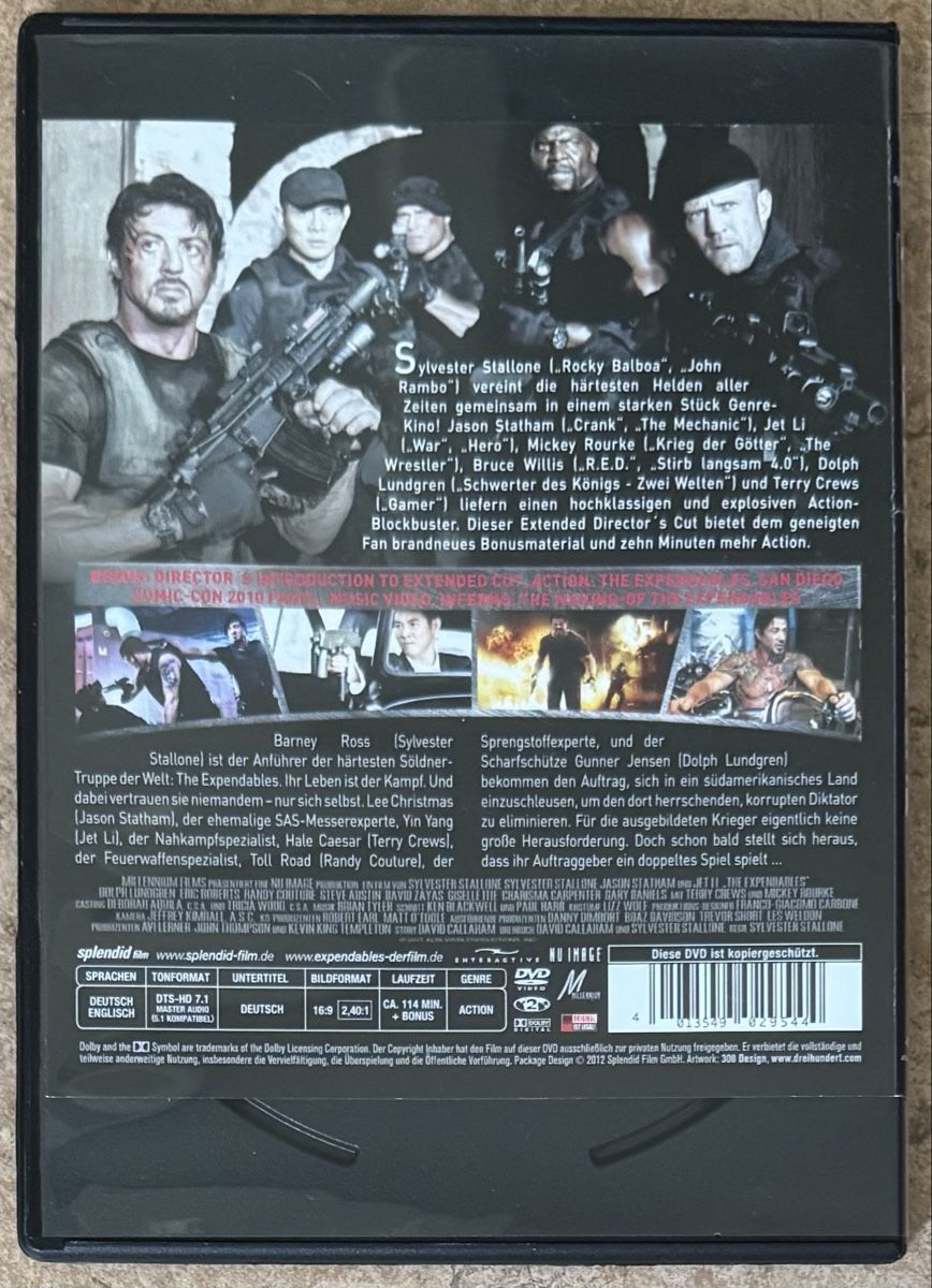 Alle DVDs: THE EXPENDABLES  – Neu (gemäss Beschreibung) aus Dietikon von AndreaSch01 1