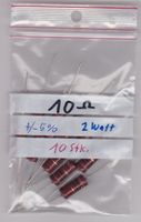 Widerstände 10 Ω - ±5% - 2 Watt - NEU - 4 Stück