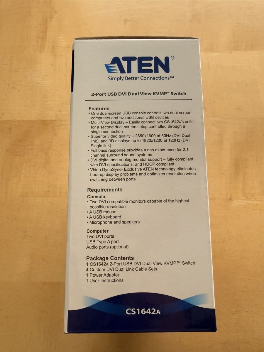 Steuerung: ATEN CS1642A 2-Port USB DVI KVMP Switch – Neu und originalverpackt aus Alpnach Dorf von Chelsea2 3