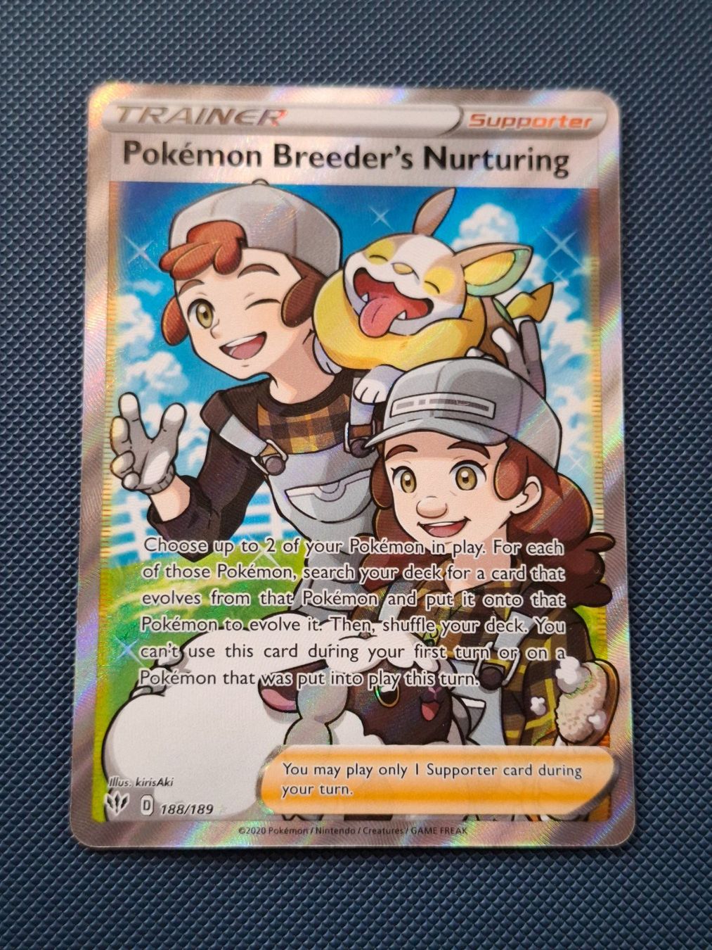 Pokémon Carte collezionabili: Pokemon Breeder's Nurturing 188/189 Darkness Ablaze – Nuovo (secondo la descrizione) da Gammen venduto da Karbax