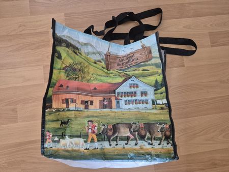 Tasche mit Schweizer Motiv und Schriftzügen guter Zustand