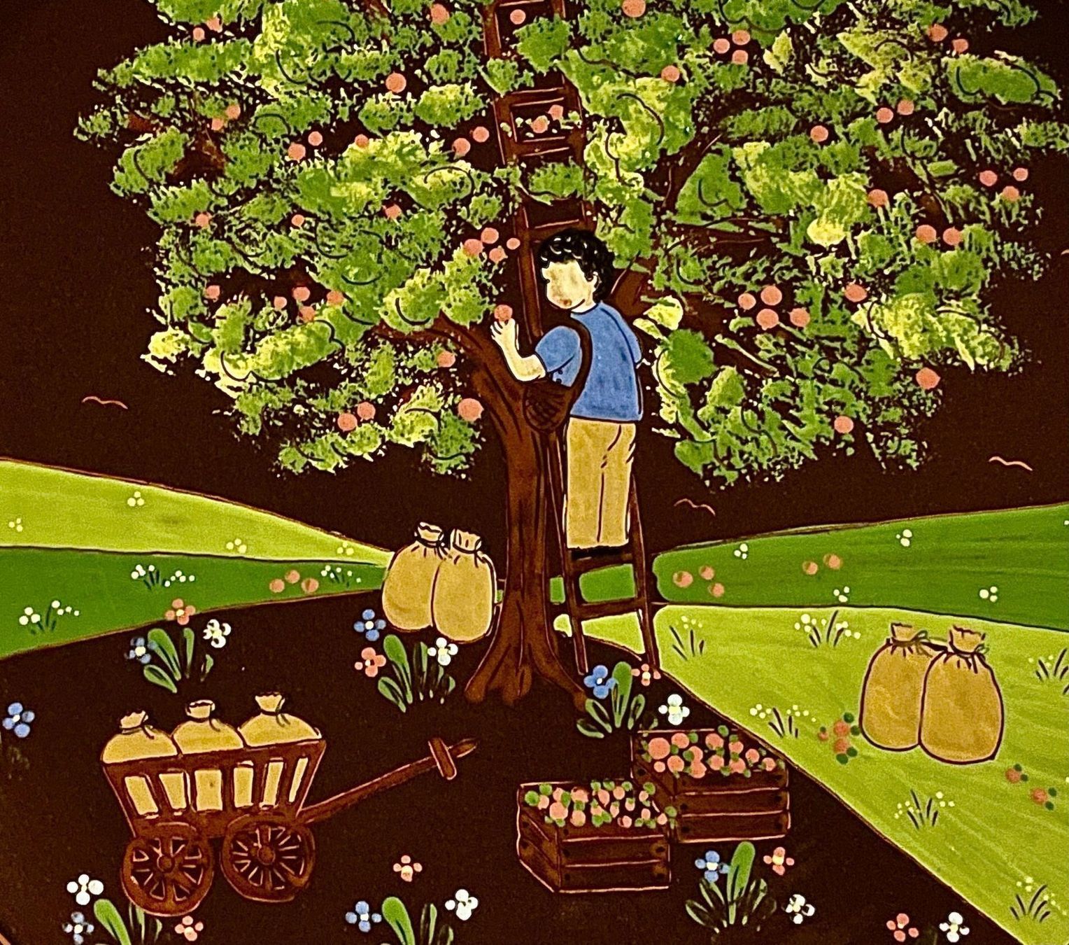 Foto & Immagini: Bild Keramikteller  handbemalt mit Baum – Nuovo (secondo la descrizione) da Bern venduto da Chraebu2 1