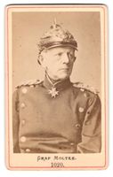 Fotografie Porträt Graf Moltke in Unifo