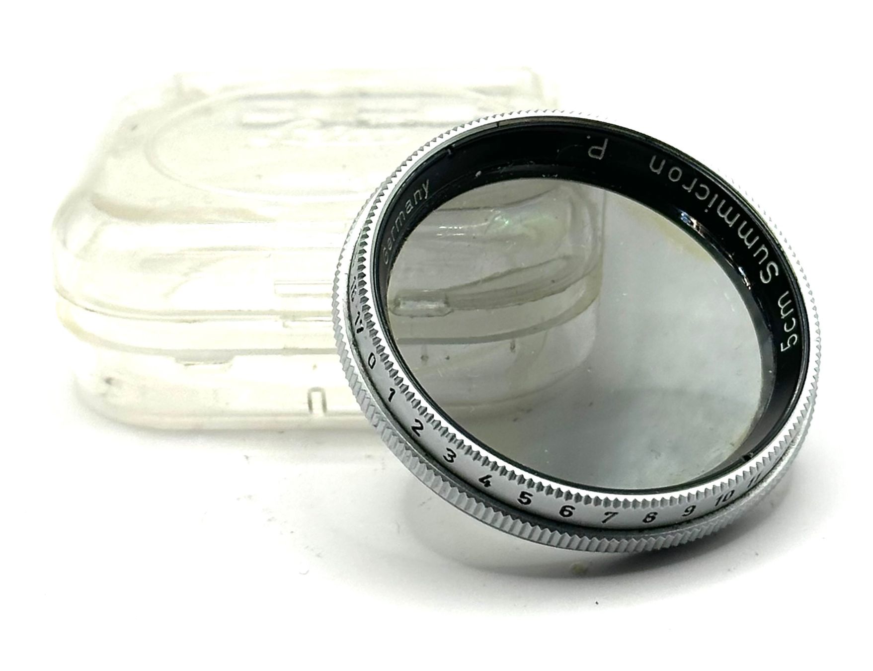 Filtri: Leitz Leica Filter 5cm Summicron Pol chrome E39  2322/237 – Usato da Bern venduto da Olynon 1