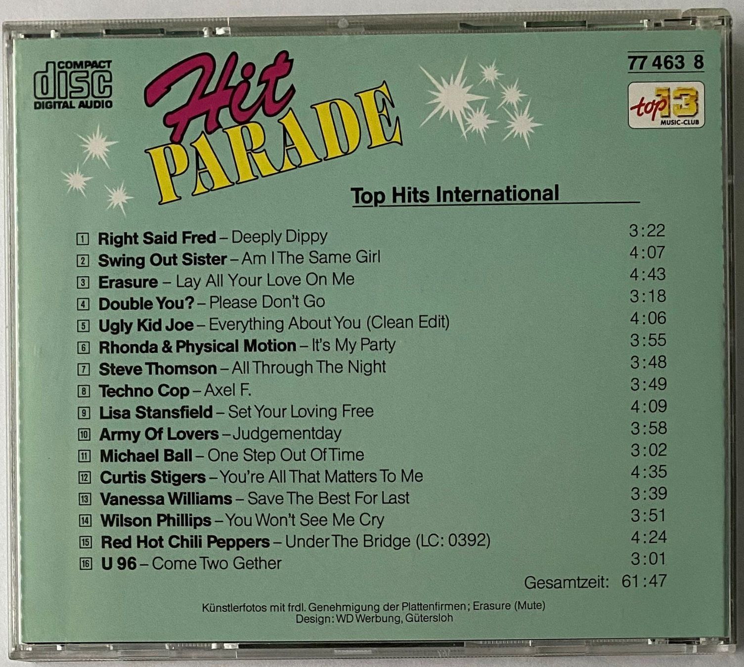 CD: Hit Parade International 5/92 – Usato da Flums venduto da Asquillo 1
