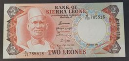 2 LEONES / SIERRA LEONE 1985 (BANKFRISCH)