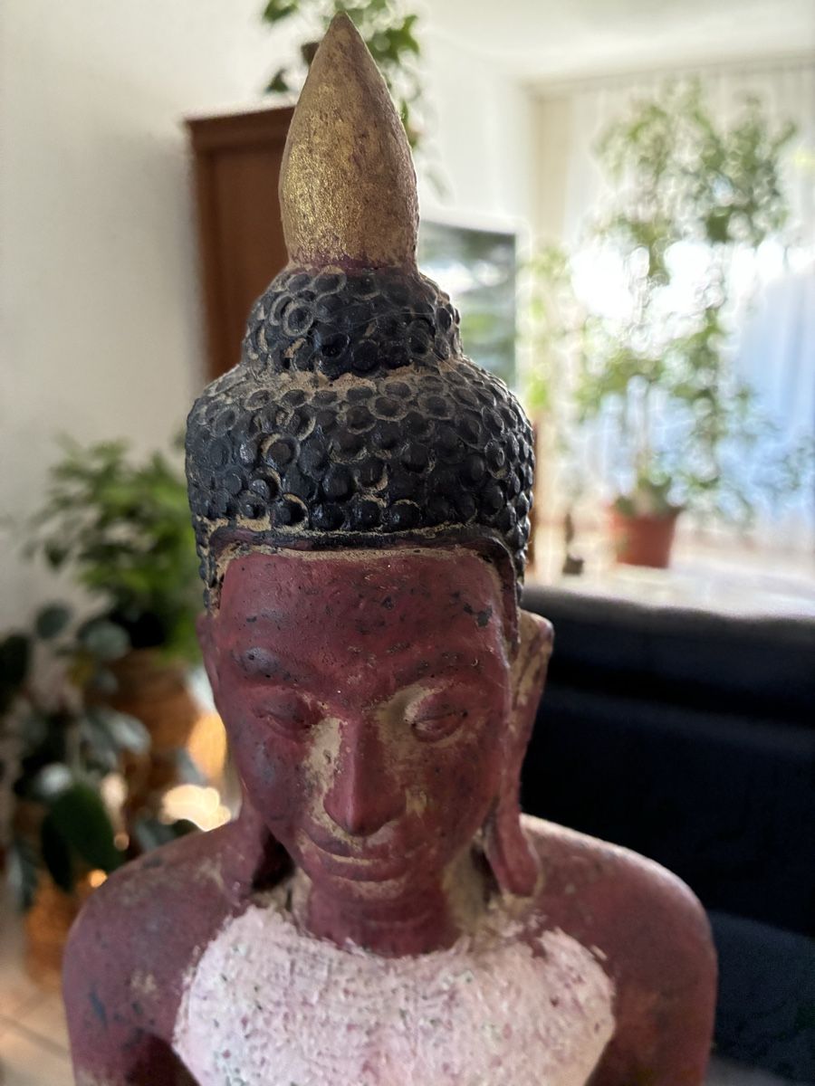 Sculture & Statue: Bouddha kmer du Cambodge en tek – Usato da St-Aubin-Sauges venduto da asianart 7
