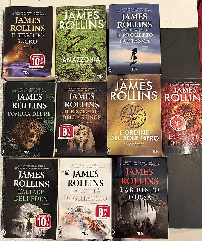 Libri: James Rollins - 10 volumi vari – Usato da Preonzo venduto da olibo06