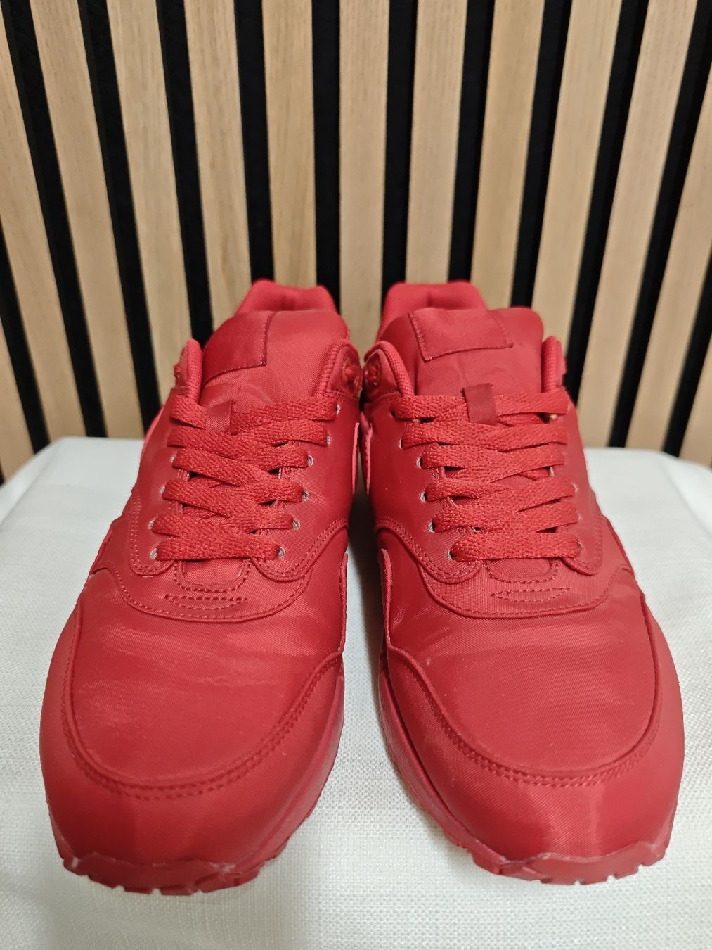 Nike Scarpe da uomo: Nike Air Max 1 Premium - Red neuwertig – Nuovo (secondo la descrizione) da Niederrohrdorf venduto da TK8700 1