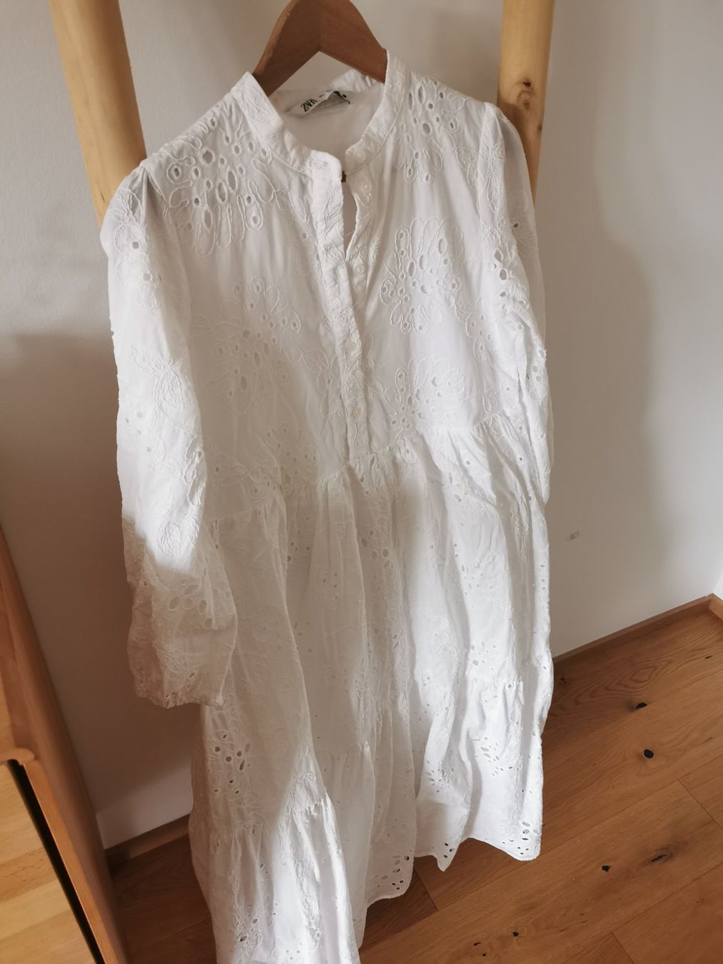 Zara Kleider: Maxikleid Baumwolle Lochstickerei S – Gebraucht aus Magden von 7Sibylle 1