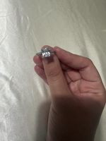 Bague en argent et cristaux 