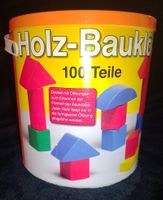 Holzbausteine, 100 Teile, bunt - Spielsachen für Kinder