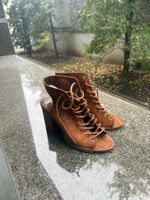 Sandaletten Cognac mit Schnürung – Gr. 37,5 – Toller Zustand