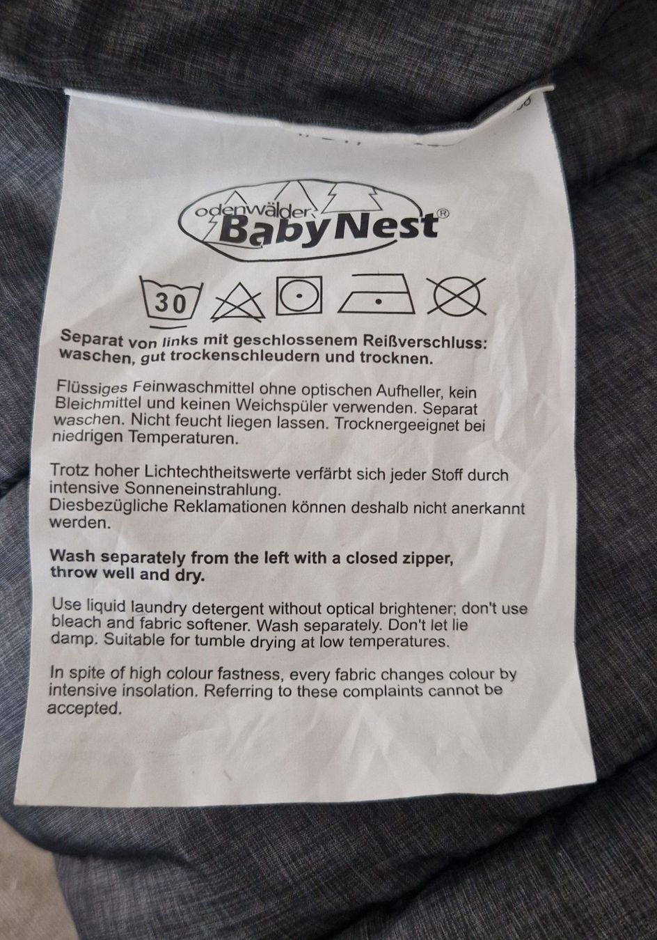 Odenwälder Sacchi a pelo: Winterfusssack für Kinderwagen – Usato da Hildisrieden venduto da Anthosa3 3