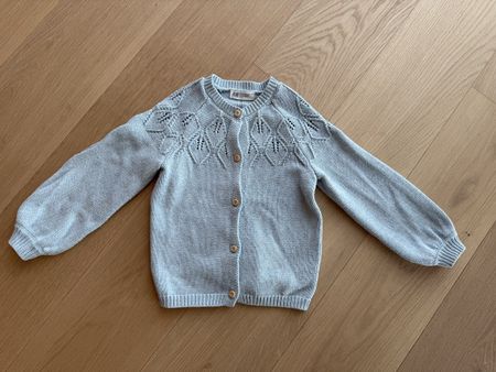 H&M Strickjacke Mädchen Gr. 110/116, Baumwolle