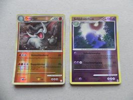 2 Pokémon Sammelkarten 2010 Text Deutsch 100 KP glänzend