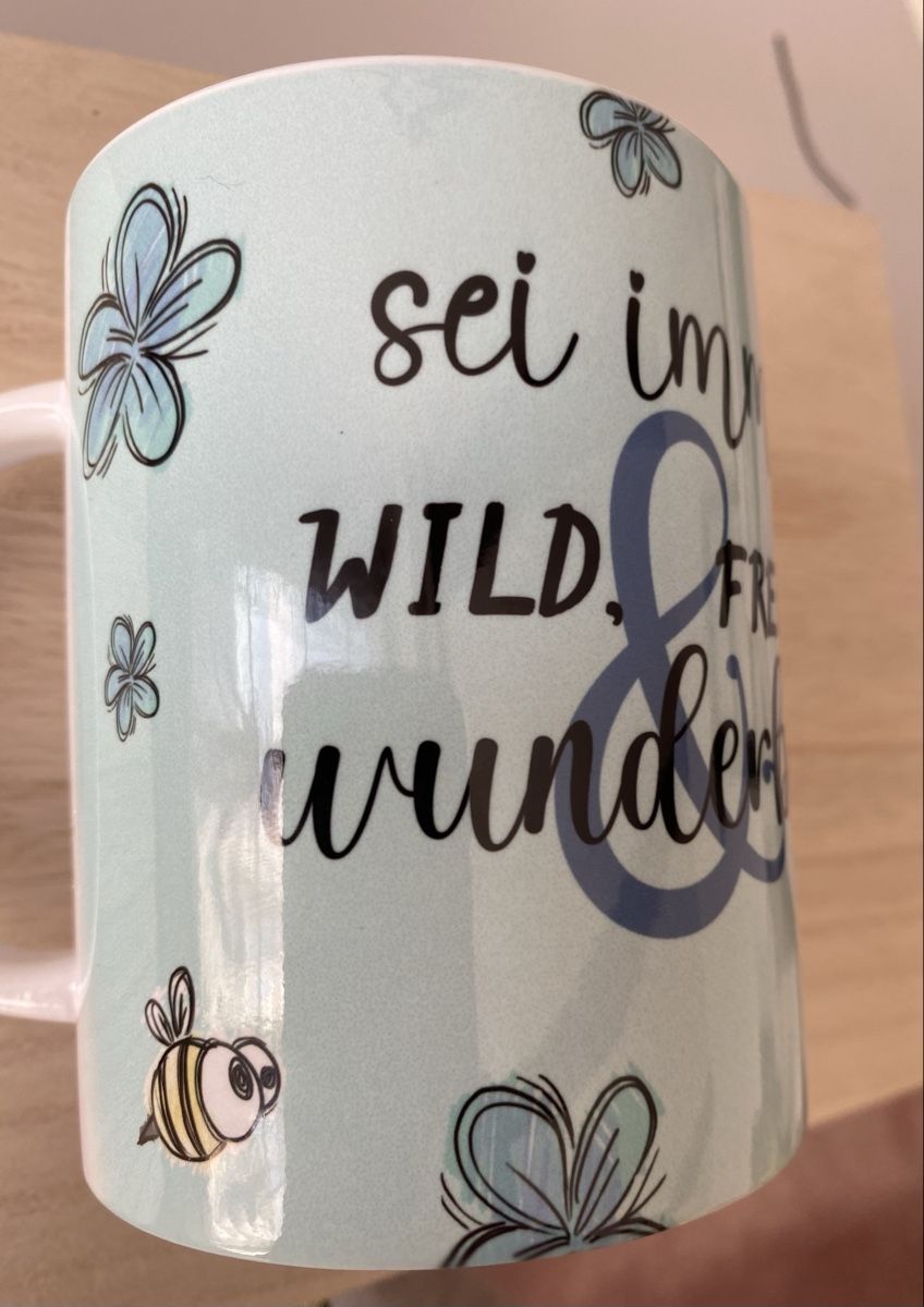 Tassen: Süsser Maus-Motivationsbecher "Sei wild.." – Neu (gemäss Beschreibung) aus Buhwil von Dmagic 3