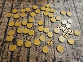 lego 14769 lot de 50 pièces Pearl Gold Tile, Round 2 x 2