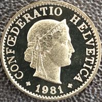 5 Rappen 1981 stgl. / aus Münzsatz