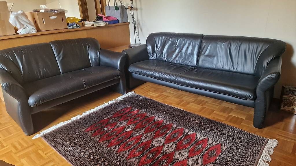 Sofas: Polstergruppe aus Leder – D'occasion à Rothenburg par fox_699z 2