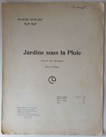 Musiknoten: Claude Debussy - Jardins sous la Pluie, 1903