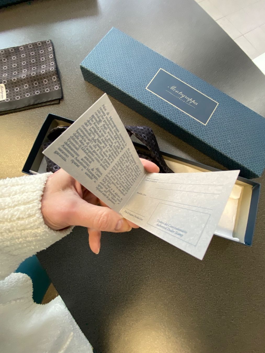 Cravatte: Luxus Krawatte mit Pochette – Nuovo e nell'imballaggio originale da Bern venduto da MyPlaceFashion 2