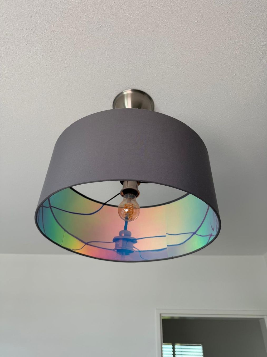 Lampadari & plafoniere: Moderne Deckenleuchte grau mit Farbreflex Innen – stylisch – Usato da Zürich venduto da oezkan57 2