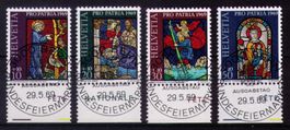 %AKTION%1969_B142-45_Pro Patria_Glasgemälde_ET-VOLLSTEMPEL !