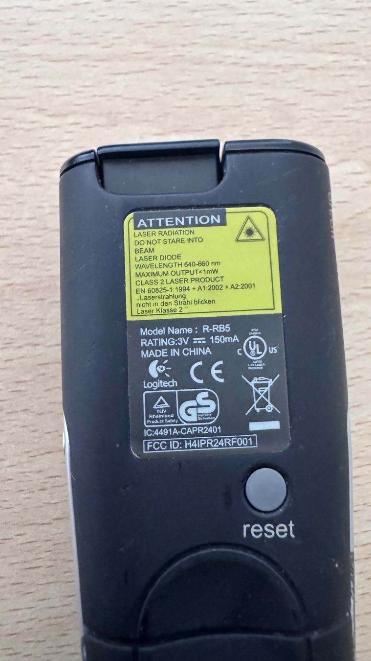 Fernbedienungen: LOGITECH Wireless Laserpointer-Presenter R-RB5 – Gebraucht aus Oberlunkhofen von WAR 7