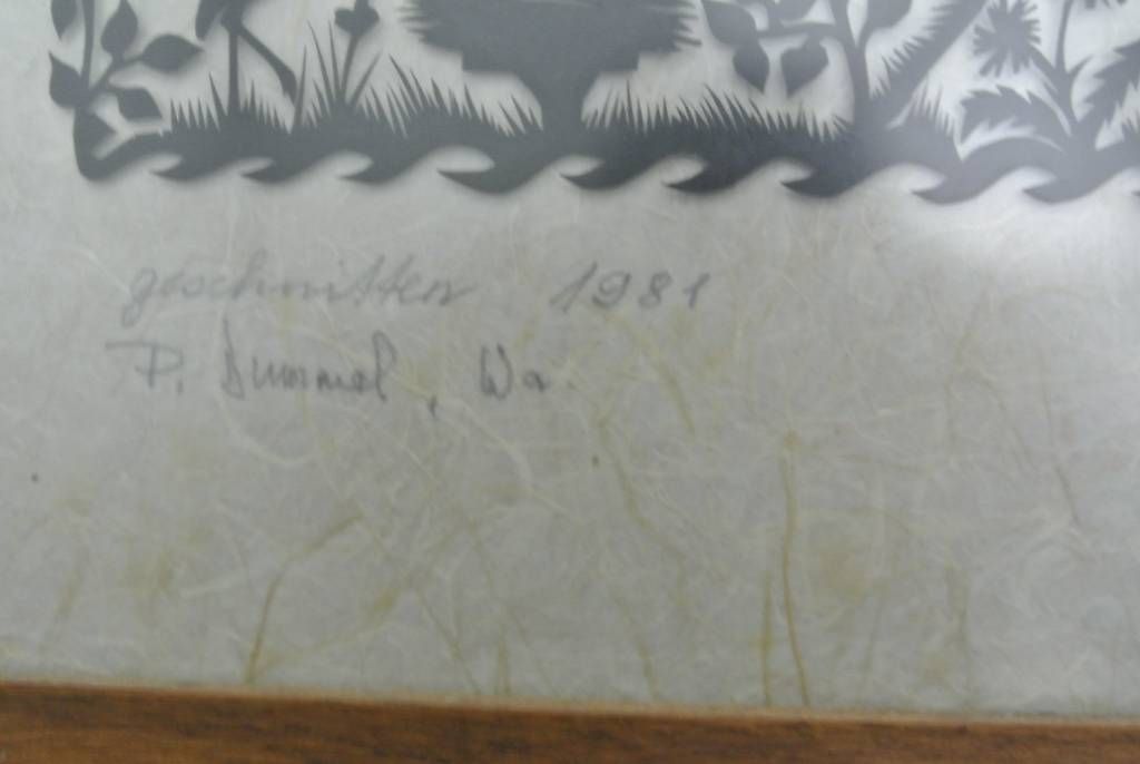 Arts picturaux & lithographies: Scherenschnitt von Peter Dummel – D'occasion à Burgdorf par Hafal 1
