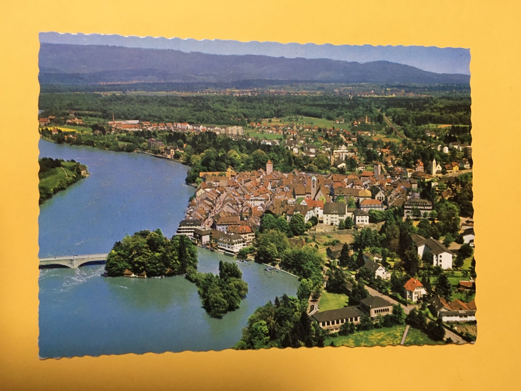 Cartoline postali: Rheinfelden Aargau Flugaufnahme – Usato da Küttigen venduto da Melisch1000