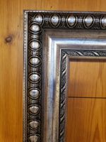 XXL Zierrahmen Silber-Schwarz 164 × 84 cm