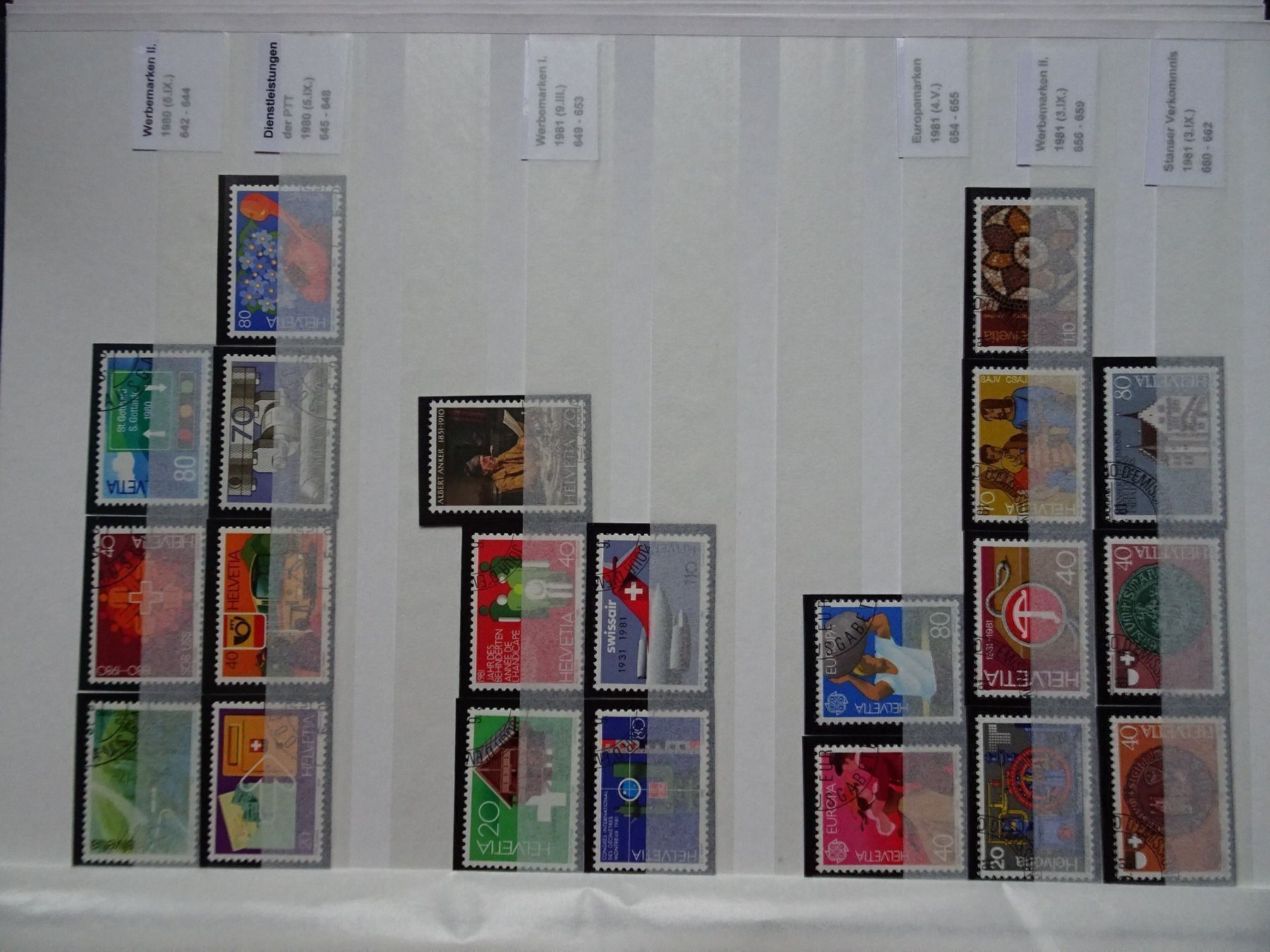 Alle Briefmarken: 1980/81 – Neu (gemäss Beschreibung) aus Aadorf von Chnorli-Furz