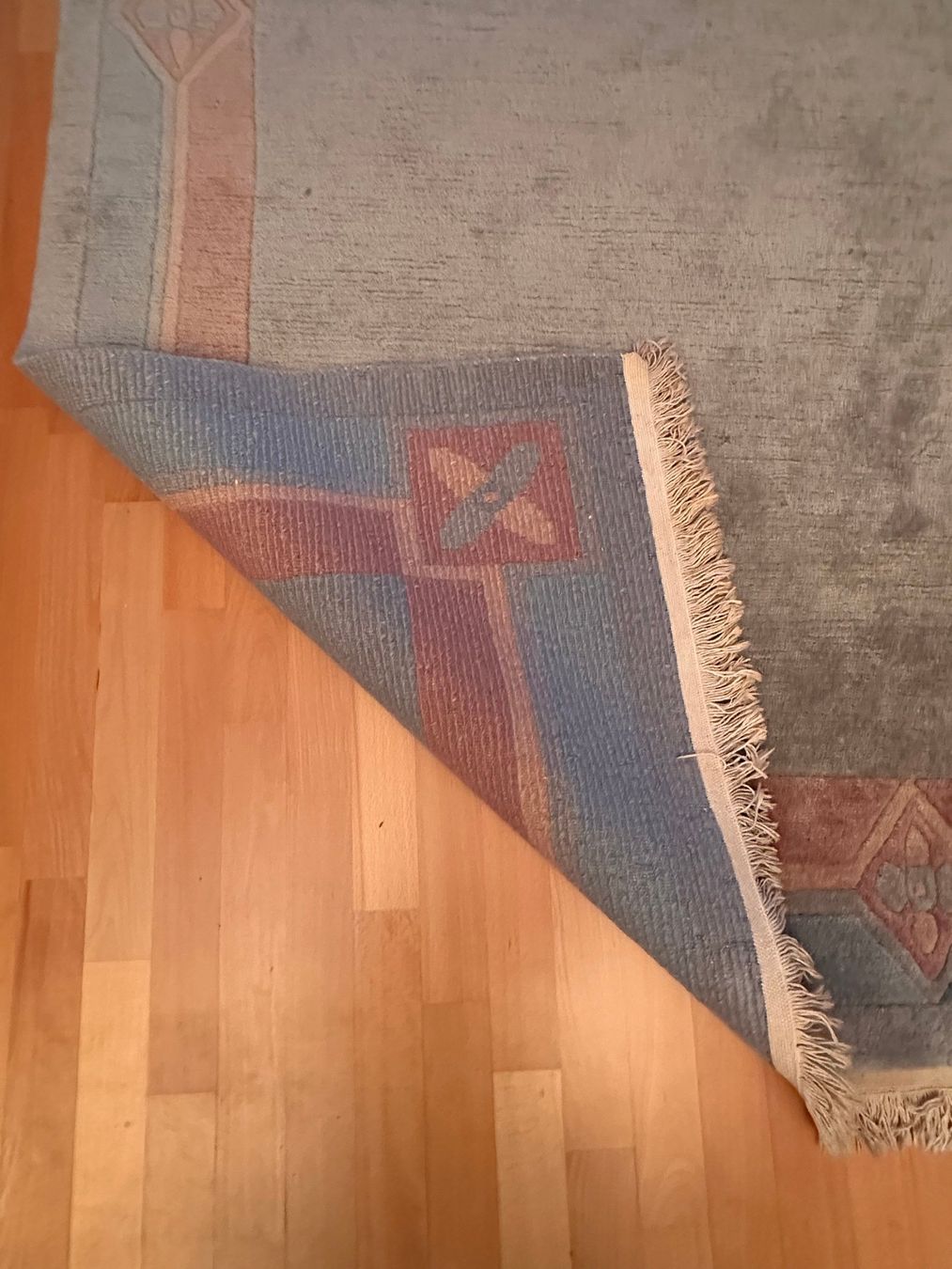 Tappeti: Moderner Teppich mit Fransen blau rot gemustert gebraucht – Usato da Kirchlindach venduto da nurapolis 4