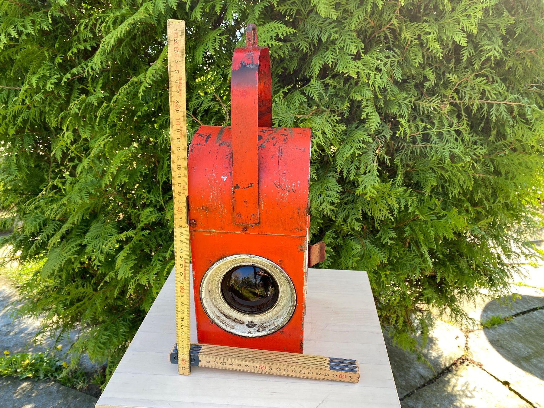 SBB/CFF/FFS Lampade: schöne alte Baustellenlampe / Signallampe – Usato da Feldbach venduto da Fea1 9