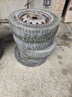 4x Winterreifen mit Felgen 155/80R12 74Q